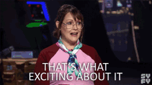 Thats What Exciting About It Amber Nash GIF - Thats What Exciting About It Amber Nash The Great Debate GIFs
