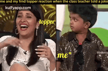 me and my frnd topper reaction students funny reaction trending