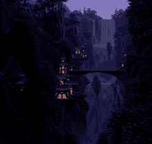 Wasserfall Forest GIF