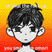 Omori You Smell GIF - Omori You Smell Shut Up GIFs
