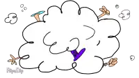 a cartoon drawing of a sheep with the word flipaclip on the bottom right