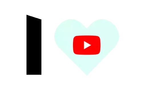 I Love Youtube Heart Sticker - I Love Youtube Heart I Love You Stickers