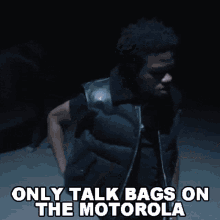 Only Talk Bags On The Motorola Roddy Ricch GIF
