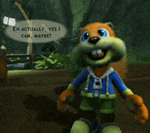 a video game character says " ok what 's your name " in a speech bubble