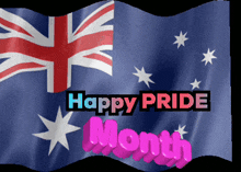 a british flag with the words happy pride month on it