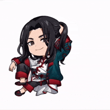 a picture of a chibi character with the words baju chibisito de matu written below him