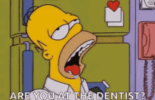Are You At The Dentist Homer GIF