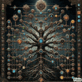 a tree with a lot of icons on it and the word pixiz on the bottom right