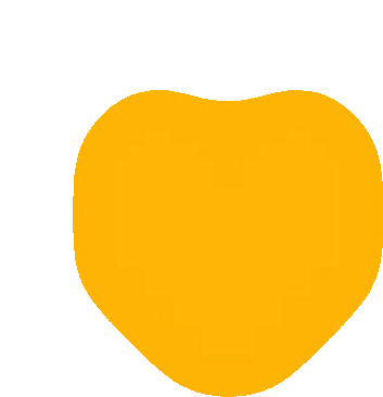 Bravery Yellow Sticker - Bravery Yellow Heart Stickers