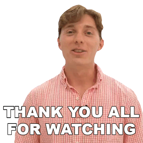 Thank You All For Watching Brandon William Sticker - Thank You All For Watching Brandon William Thanks For Tuning In Stickers