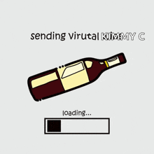 Wine Virtual GIF - Wine Virtual Sending GIFs