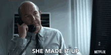 She Made It Up Liar GIF - She Made It Up Liar Not True GIFs