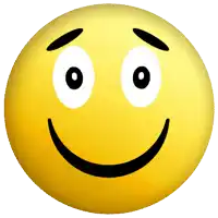 a yellow smiley face with black eyes and a smile on it