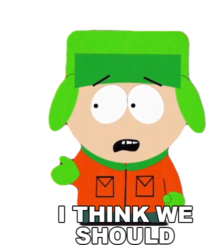 I Think We Should Get The Hell Out Of Here Kyle Broflovski Sticker - I Think We Should Get The Hell Out Of Here Kyle Broflovski South Park Stickers