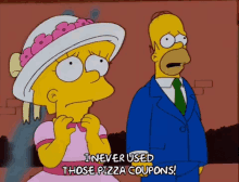 Simpsons Pizza Coupons GIF - Simpsons Pizza Coupons Priorities GIFs