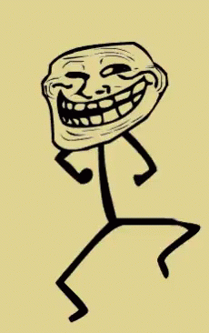 troll face dancing animation