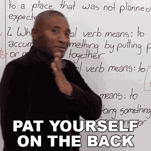 Pat Yourself On The Back James GIF - Pat Yourself On The Back James Engvid GIFs