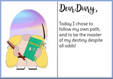 Gnome Dear Diary GIF