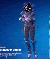 a video game character named bunny hop is shown