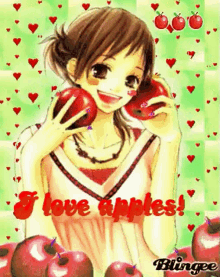I Love Apples Apples GIF - I Love Apples Apples Blingee GIFs