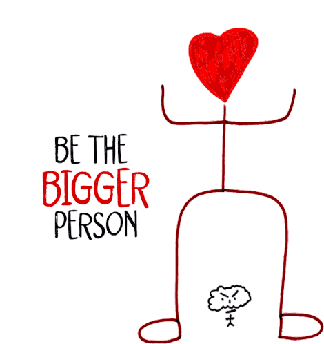 Be The Bigger Person Veefriends Sticker - Be The Bigger Person Veefriends Let It Go Stickers