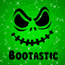 bootastic fantastic halloween green sparkles