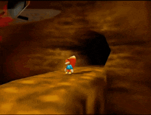 a video game scene with a speech bubble saying hey pal watch where you 're goin