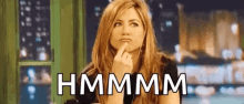 Jennifer Aniston Thinking GIF