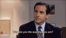 The Office Why Are You Like That GIF - The Office Why Are You Like That Michael Scott GIFs