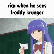 Rika Furude Rica GIF - Rika Furude Rica Freddy Krueger GIFs
