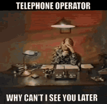 Pete Shelley Telephone Operator GIF - Pete Shelley Telephone Operator Why Cant I See You Later GIFs