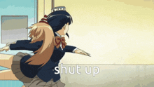 Shut Up Slam GIF - Shut Up Slam Anime GIFs