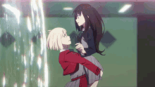 lycoris recoil anime hug