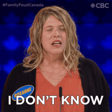 I Dont Know Roxanne GIF - I Dont Know Roxanne Family Feud Canada GIFs