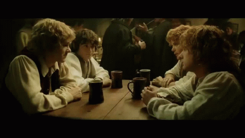 Hobbit Cheers GIF - Hobbit Cheers Drinks - Discover & Share GIFs