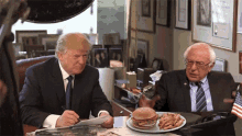 Donald Trump Bernie Sanders GIF - Donald Trump Bernie Sanders Dont Touch My Food GIFs