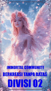 a poster for immortal community berkreasi tanpa batas division 2