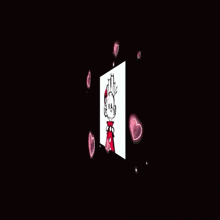 a blurred image of a white background with a pink border