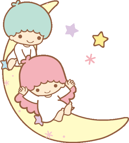 Little Twin Stars Kiki And Lala Sticker - Little Twin Stars Kiki And Lala Aesthetic Stickers