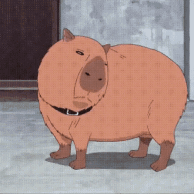 Anime girl capybara laying down on Craiyon