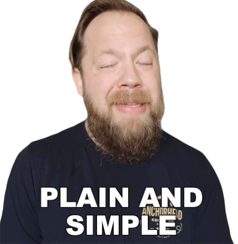 Plain And Simple Ryan Bruce Sticker - Plain And Simple Ryan Bruce Fluff Stickers