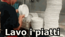 Piatti Lavare I Piatti Lavapiatti Ristorante Veloce GIF - Dishes Wash The Dishes Dish Washer GIFs