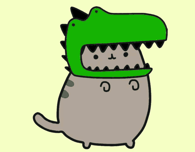 Pusheen cat dinosaur best sale