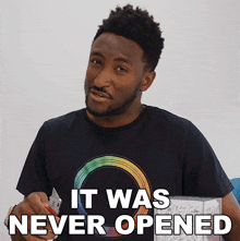 It Was Never Opened Marques Brownlee GIF - It Was Never Opened Marques Brownlee It Has Never Been Opened GIFs