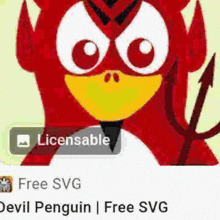 Devil Penguin GIF