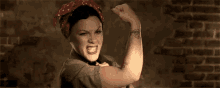 Pink As Rosie The Riveter GIF - Pink Singer Rosie The Riveter GIFs