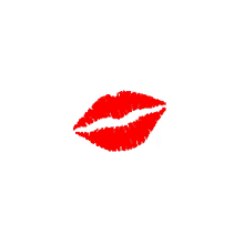 kiss lip hot red
