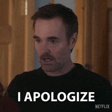 a man says i apologize in a netflix advertisement