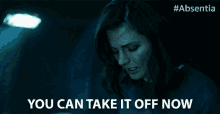 You Can Take It Off Now Stana Katic GIF - You Can Take It Off Now Stana Katic Emily Byrne GIFs