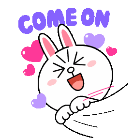 Cony And Brown Love Sticker - Cony And Brown Love Come On Stickers